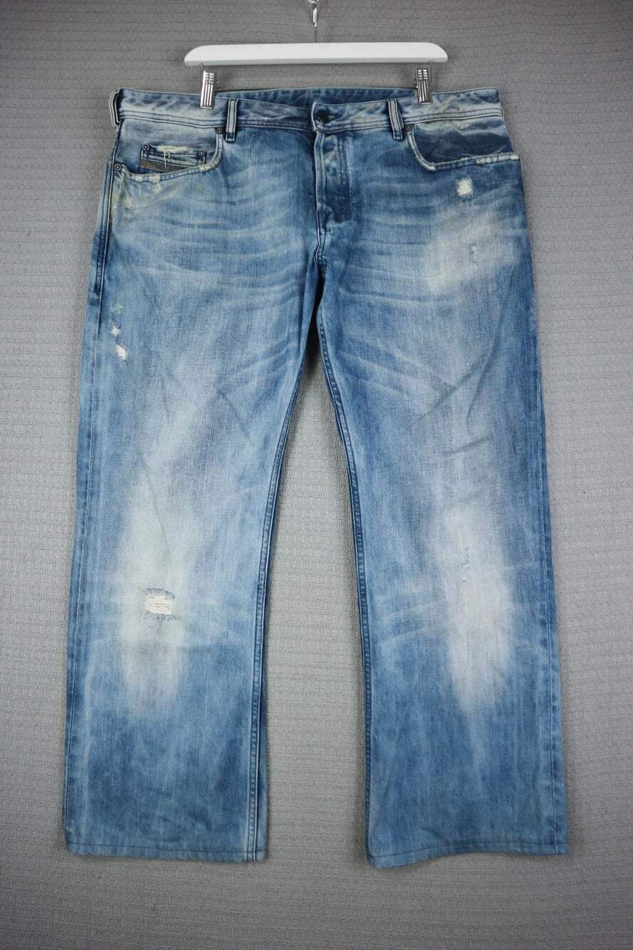 Diesel Zatiny Mens Bootcut Light wash Faded 38x34 hemmed 38x30
